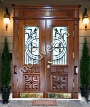 Эксклюзивная двупольная дверь со стеклом - купить от производителя Мосдвери Эксклюзивная двупольная дверь со стеклом