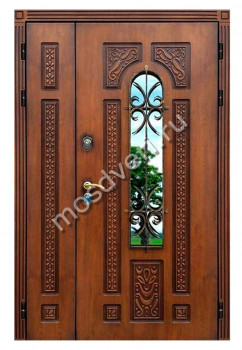 Двухстворчатая входная дверь в квартиру DDV-12 - купить от производителя Мосдвери Двухстворчатая входная дверь в квартиру DDV-12