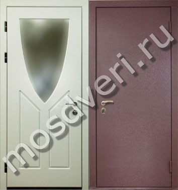 Входная дверь коричневая с зеркалом ВДЗ-851 - купить от производителя Мосдвери Входная дверь коричневая с зеркалом ВДЗ-851